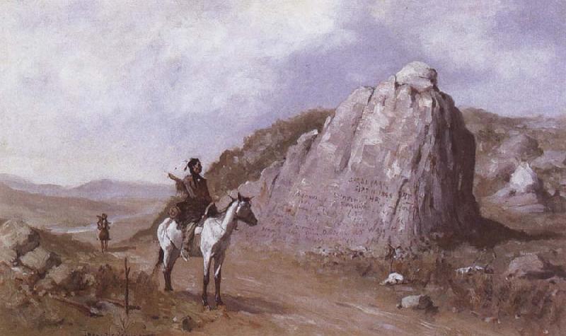 Frederic Remington The Rock of the Signature Germany oil painting art